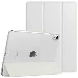 TiMOVO Cover Custodia per iPad Air 11 Pollici (M3/M2-2025/2024), iPad Air 5a/4a Generazione(2022/2020) 10,9 Pollici, Ultra Sottile Leggero Semi-Trasparente Rigido Cover, Grigio Albicocca