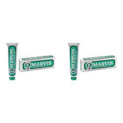 Marvis Dentifrice Menthe Forte Classique, 85ml, Dentifrice aromatisé sensationnel pour une fraîcheur longue durée (Lot de 2)