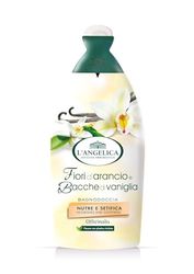 L'Angelica Officinalis Bagnoschiuma con Fiori d'Arancio e Bacche di Vaniglia, Bagnodoccia Nutriente e Avvolgente, Docciaschiuma Senza Parabeni o Siliconi, 12 confezioni da 500 ml