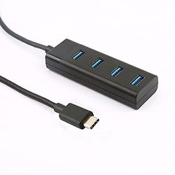 APM Hub USB C, 4 en 1, a 4 Puertos USB A 3.0, 5 Gbps, Adaptador USB Tipo C, Compatible con Windows MacOS Linux ChromeOS PC SteamDeck XPS Surface MacBook Chromebook, 570323