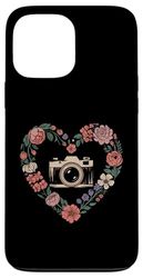 Photographer Camera Photography Heart Floral Art Case for iPhone 13 Pro Max