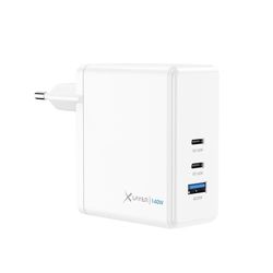 XLayer Powercharger USB-C snellader I 140W PD I GaN Charger I 3-poorts I compatibel met MacBook Pro/Air, iPhone 16 15 Pro Max/15/14 Pro Max/14/13, iPad Pro, Galaxy S23 Ultra/S22, Lenovo