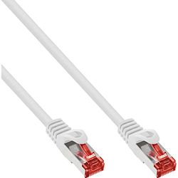 InLine 76902W - Cable de red S/FTP (PiMf), cat. 6, 250 MHz, sin halógenos, cobre, color blanco