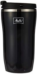 Melitta Mug Isotherme, Fermeture par Pression, 100% Hermétique, 250 ml, Noir