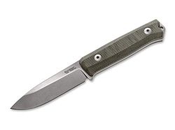 Lionsteel Unissexo B40 Canvas-Micarta faca de viagem verde 22,7 cm