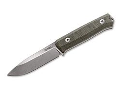 Lionsteel Unisex - Adultos B40 Canvas-Micarta Cuchillo de Viaje Verde 22,7 cm