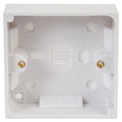 Pro Elec PEL00524 1-bende witte ophangdoos, 25 mm