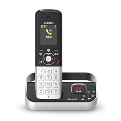 ALCATEL FX990 Voice - Draadloze DECT-telefoon met antwoordapparaat - Grafisch kleurenscherm met hoge resolutie - Handsfree - Oproepblokkering - VIP-beltoon - 50 minuten antwoordapparaat - Zwart/Grijs