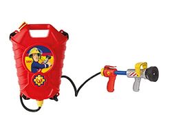 Simba - Sam le Bombero - Pistola de Agua de Recarga - 23 cm - Lanza de Incendio - Correas Ajustables - 109252293002