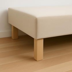La Fabrique de Pieds De kant-en-klare poten – speelschommelvoeten 4-delig vierkant hout, hout, Verni Clair, 10 x 5,5 x 5,5 cm