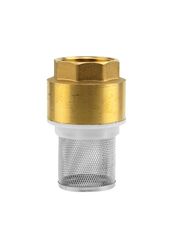 Válvula de pé de latão GARDENA: válvula de retenção, 42 mm (G 1 1/4") - rosca para conexão às bombas, incluindo filtro de sucção, cone de válvula e vedação (7222-20)
