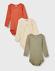 Petit Bateau Långärmad Randig Body (3) Unisex Baby Pack, Variant 1, 3 månader