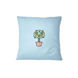 Bona Basics, Funda de cojín Decorativa, decoración del hogar, para sofá, cafetería, Tamaño: 60x60 cm, Color: Azul Claro