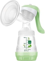 MAM Manual Breast Pump, Soft Silicone Breast Pump with 'One Size Fits All' Funnel, Baby Feeding, Newborn Essentials, (Designs May Vary)