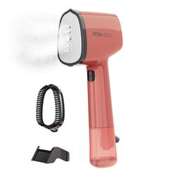 Cecotec IronHero V-1500 Essential Red, verticaal strijkijzer met keramische zool, vermogen 1500 W, continue stoom 25 g/min, snel opwarmen, desinfecteert, reinigt en verzorgt je kleding