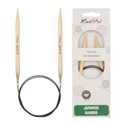 KnitPro Aiguilles circulaires en Bambou 60 cm 7 mm – 3 pièces