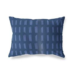 BonaMaison Blauw Decoratieve Kussensloop, Kussenhoezen Bank, Decoratieve Kussenhoesjes, Kussensloop; Sofa, Slaapkamer, Kantoor, Auto 35x50 Cm - Ontworpen en vervaardigd in Turkije