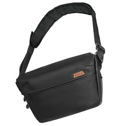 TARION Camera Sling Bag Small: Compact Shoulder Sling Camera Bag with Waterproof & Dust-resistant Material DSLR Crossbody Bag with Dual-Zipper and Raincover for Drone SLR Mirrorless Camera Black TR-SB