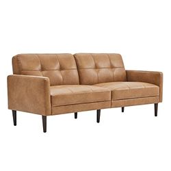 Kislot Mid-Century Canapés Meubles 73,2 Pouces W Ensemble de canapés en Cuir synthétique pour Salon Appartement