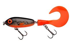 Abu Garcia Svartzonker McMio Señuelo para Lucio y Musky - Jerkbait Flotante para Depredadores de Agua Dulce - Ideal para Lucio, Musky, Zander y Perca - Diseño 3D Realista, Fegis 18 cm