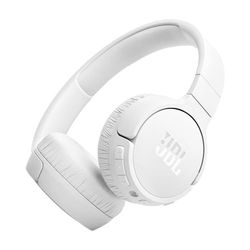 JBL Auriculares Tune 670 NC, auriculares supraaurales inalámbricos ligeros con cancelación de ruido adaptativa, Bluetooth y 70 horas de batería, blanco