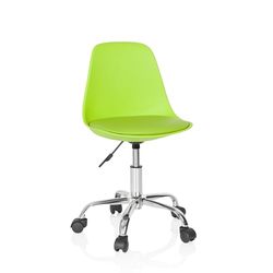 hjh OFFICE Chaise de Bureau pour Enfant Fancy II Chaise d'étude pivotante sans accoudoirs, Siège à roulettes avec Hauteur réglable, Vert 742012