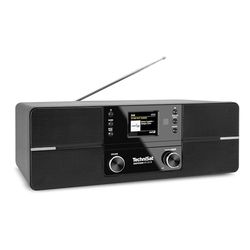 TechniSat DIGITRADIO 371 CD IR – Radio Internet stéréo (DAB+, FM, lecteur CD, WLAN, diffusion audio Bluetooth, écran couleur, USB, AUX, prise casque, réveil, 10 Watt, télécommande) Noir