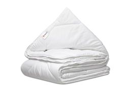 Alpina Påslakan 140 x 200 cm – 4-årstider-duntäcke – duvet 1 person – maskintvättbar i 40 grader – snabbtorkande och ventilerande material – polyester – vit