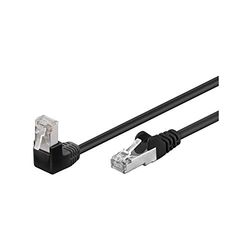 Goobay 94189 CAT 5e patchkabel 1 x 90° vinklad, F/UTP, svart