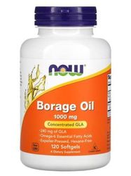 Now Foods Borage Oil (huile de bourrache) 1000 mg 120 gélules molles