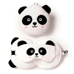 Puckator Coussin Voyage Relaxeazzz Peluché 2-en-1 - Panda, Unique