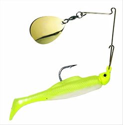 Strike King Huelga Rey Redfish Magia Saltwater señuelo, Chartreuse Glow/Chartreuse Head