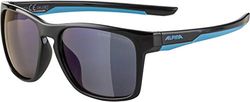 ALPINA Unisex - Kinderen, FLEXXY COOL KIDS I Zonnebril, black-cyan gloss/black, One Size