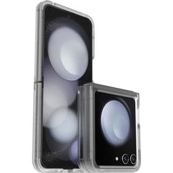 OtterBox Custodia sottile per Galaxy Z Flip5, trasparente, ultra sottile, rigida, con bordi morbidi, compatibile con ricarica wireless 5G