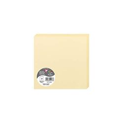 Clairefontaine 12176C verpakking (met 25 dubbele kaarten pollen, gevouwen, 160 x 160mm) 210g, chamois