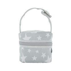 Cambrass Étui Range-Sucette Star Gris 8,5 X 8,5 X 11 cm