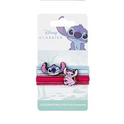 Pack de 8 Coleteros de Stitch - Color Azul y Rojo - Elaboradas con Materiales Resistentes - Clip con la cara de Stitch y Angel - Producto Original Diseñado en España