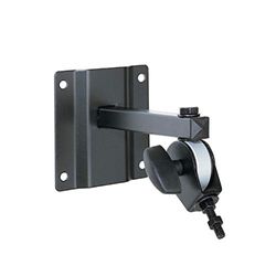 euromet STANDING INNOVATION Supporto cassa acustica/diffusore a parete nera con sistema di inclinazione e filetto M8