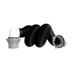 Camco Kit de esgoto para RV, com acessórios pré-conectados, uma mangueira de esgoto de 3 metros, cotovelo de esgoto translúcido com adaptador 4 em 1 e mais (39551)