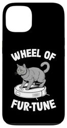Wheel Of Fur-Tune Robot Vacuum Cleaner Funny Cat Case for iPhone 13