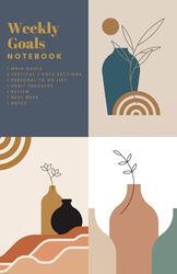Weekly Goals Notebook: A5 To Do List Planner with Goal, Notebook for Women Men, Covering 60 Weeks (12 Months), 124 Pages