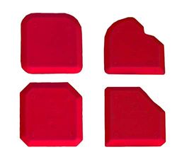 Tectool 18680 Lot de 4 fers à lisser standard
