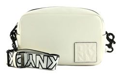 DKNY Kenza Camera Bag, Estuche para la Camara De Las Mujeres, Optic White/Black, 8.6" W x 5.7" H X 3.1" D