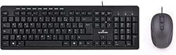 Bluestork - Pack Teclado y Ratón con Cable - QWERTY Layout Español Incluye Ñ, teclado y raton usb 9 atajos multimedia,Compacto y Ultrafino, Conexión USB, teclado ordenador silenciosas- Windows - 2023
