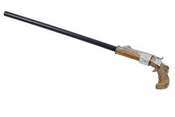 Bristol Novelty BA3204 Steampunk Gun Cane 42", Men, Women, Black, Bronze
