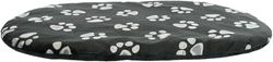 Cuscino Jimmy, ovale, 105 × 68 cm, nero