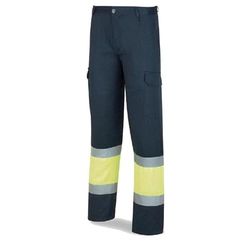 MARCA 388-pfy/A4Pantalon High Visibility Yellow Blue 44