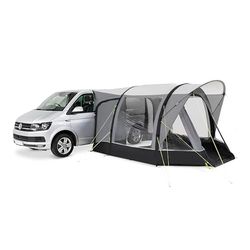 Kampa - Action Air Campervan, onafhankelijk, opblaasbaar, zijvoortent, 68D-canvas, UV50+, waterkolom 600 l/h/m², voor 4 personen, grote voortent voor campers, Bulli, bestelwagen.
