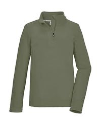 killtec KSW 248 BYS FLC Shrt Camicia in Pile con Collo Alto e Zip, Olive, 152 Bambini e Ragazzi
