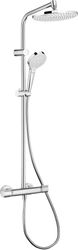 Hansgrohe Showerpipe 26758400 myselect S 240 Douchezuil met thermostatische mengkraan, chroom